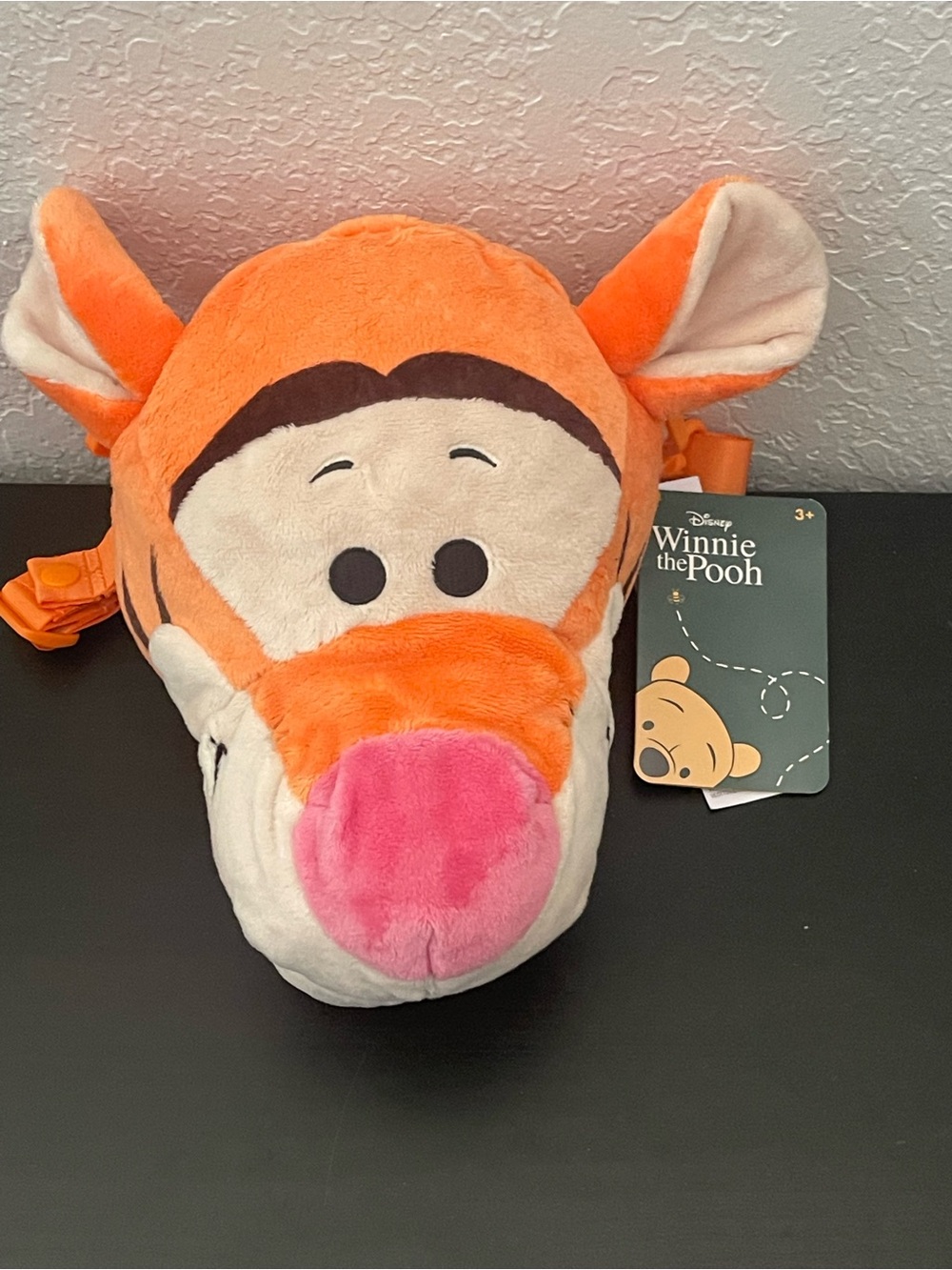 Disney Tigger Plush Backpack - Orange, Pink, Cream